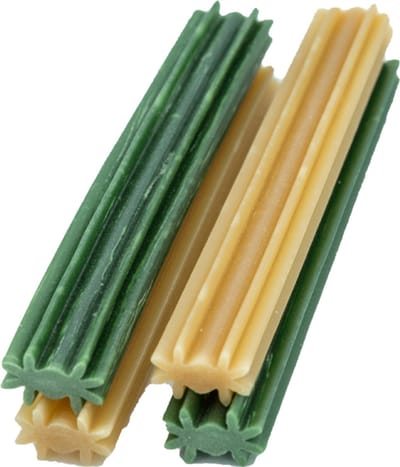 Boomy - Veggie Chews Sticks Medium – Vegetarische kauwsticks hond – Tandverzorgende hondensnacks voor middelgrote honden – 150 stuks