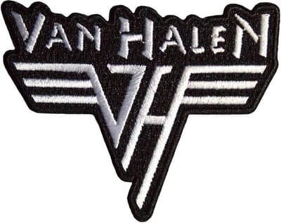 Van Halen - Retro Logo Patch - Zwart/Wit