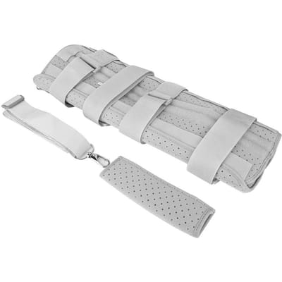 Ademende kniebrace Verstelbare knieondersteuning Beschermer Stabilisator (M met Schouderband) M