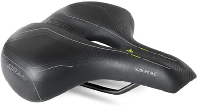 Fietszadel Selle Bassano Suprema 5zone EL City met elastomere demping - zwart