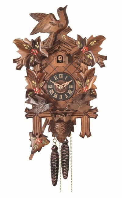 Engstler - 636/6/8 - Koekoeksklok - 8-daags kettinguurwerk - Notenhout - 33 cm