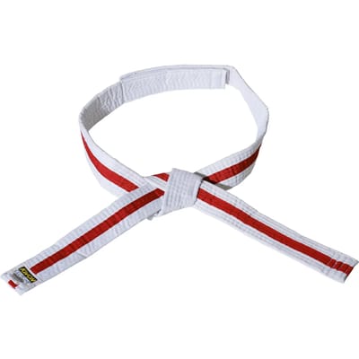 Wit/rood/wit klittenband riem budō kind Kwon