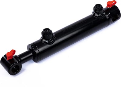 Hydraulische Cilinder - Dubbelwerkend Hydraulisch - Machine Onderdelen - Verchroomde Zuigerstang - 350 mm Lengte - Zwart