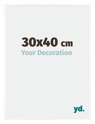 Your Decoration - Fotolijst 30x40 cm - Kunststof - Wit Hoogglans - Evry
