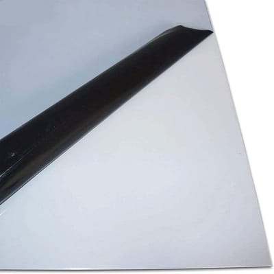 Aluminium Plaat - Metaal op Maat - Machinebouw - Wit Gelakt RAL 9016 - 200 x 300 mm - Wit