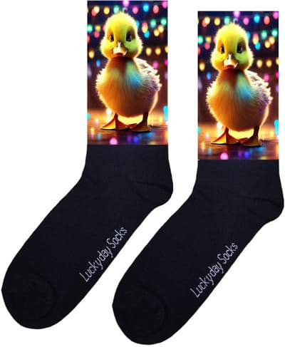 Eendje - Opkikker - Verjaardag cadeau - Grappige sokken - Leuke sokken - Trendy Nu - Vrolijke sokken - Moederdag - Vaderdag - Beterschap - Grappig cadeau - Kerst sokken - Sint cadeau - Socks maken Happy - 37-44