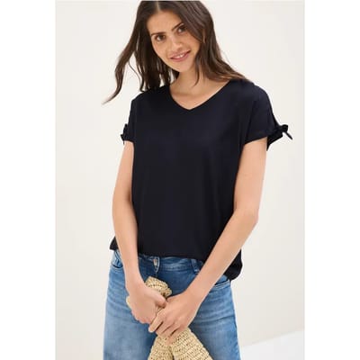 Blouseshirt in effen kleur