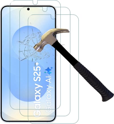 Screenprotectors geschikt voor Samsung Galaxy S25 Plus - Arara gehard glas Tempered Glass - 3 Stuks
