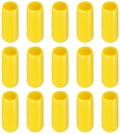 Dailygoods- Eindkappen 200 Pack - Rubber Eindkappen - Draadbescherming - Stofisolatie - Roestpreventie - 9 mm Binnendiameter - Beschermkappen