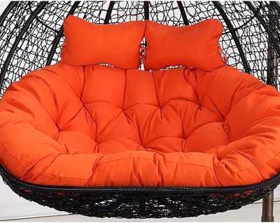 152 x 109 cm dubbele hangende mand schommelstoel, waterdichte 2-zits vervanging dikke hangmat pad met kussen, outdoor patio tuin wieg (alleen zitplaatsen)