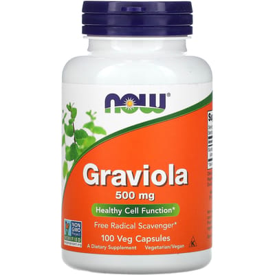 NOW Foods, Graviola, 500 mg, 100 plantaardige capsules