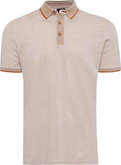TRESANTI | TOMAS I Katoenen polo met details | Beige | Size M