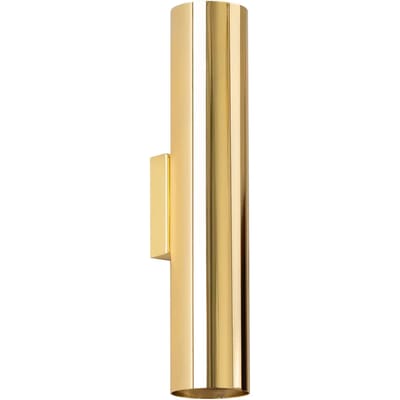 Sollux Lighting Wandlamp Lagos - GU10 - gouden glans - staal - 30x6x8cm