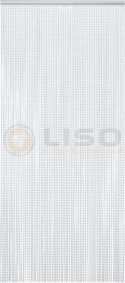 Liso Vliegengordijn - Kettinggordijn Zilver Satin - 100 x 230 cm