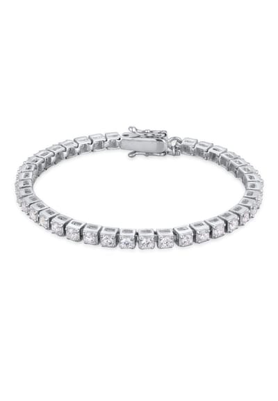 KUZZOI - Armband - Heren tennisarmband Elegant met zirkonia kristallen in 925 sterling zilver - Dames