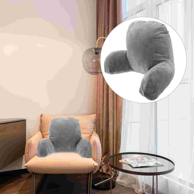 Coussin de soutien dorsal confortable pour fauteuil inclinable, coussin lombaire, grand coussin de repos pour adulte, soutien dorsal et taille white