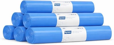 Vuilniszakken 140 Liter - Afvalzakken Set - Professioneel Gebruik - Extra Sterk LDPE - 90x110 cm - Blauw