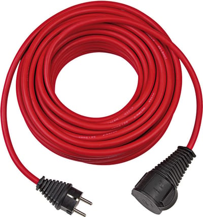 Brennenstuhl verlengkabel voor bouwplaatsen, IP 44, 25 m, rood