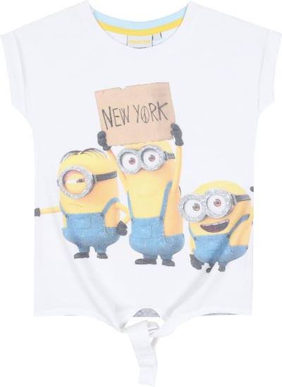 Wit tie-dye MINIONS t-shirt