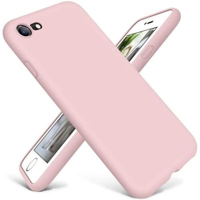 ShieldCase Siliconen hoesje met camera bescherming geschikt voor Apple iPhone SE 2022 - roze - Flexibele en Schokbestendige Case - Krasbestendige Silicone Cover - Luxe Silicone Accessoire - Zacht en Stijlvol Telefoonhoesje