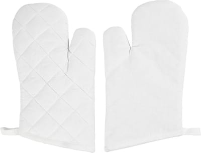 Ovenhandschoen, afm 18x28 cm, 145 gr, wit, 2 stuk/ 1 doos