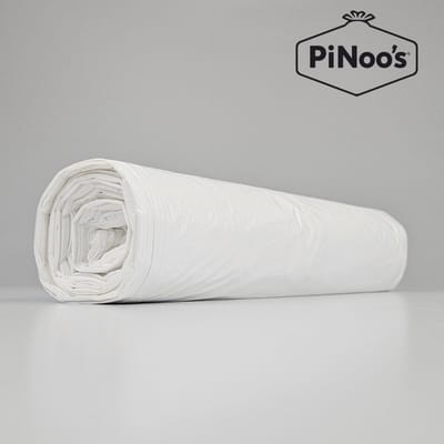 Witte Vuilniszakken 30 Liter | 2 rollen à 100 zakken - HDPE-plastic | T12 | 56x55 cm - Afvalzakken 30 liter, 30 liter pedaalemmerzakken (05605502112)