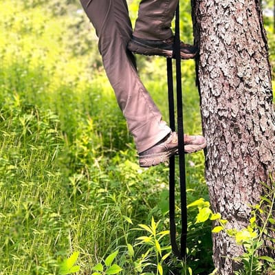 Klimtouw Ladder - Touwladder Boot - Vissen Klimmen - Versterkte Stappen - 3 Stappen - Zwart