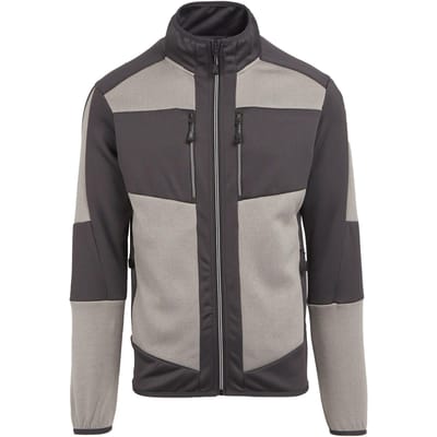 Regatta E-Volve gebreide stretch midlayer voor volwassenen (Mineraalgrijs/antraciet)