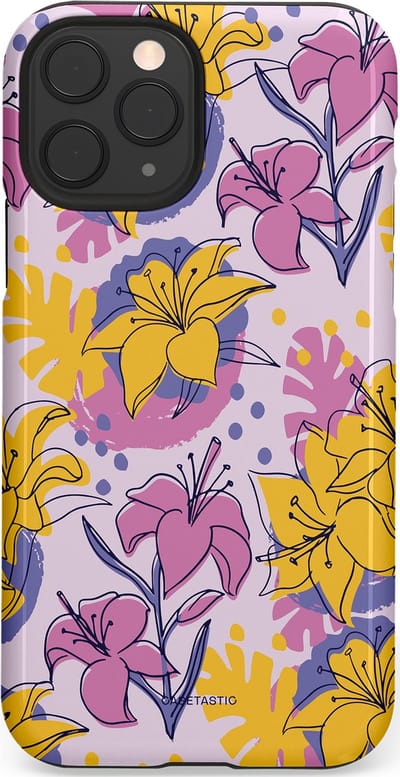 Casetastic Hoesje Geschikt voor Apple iPhone 11 Pro - Stijlvolle Beschermende Duo-layer Case - Flora Fantasia