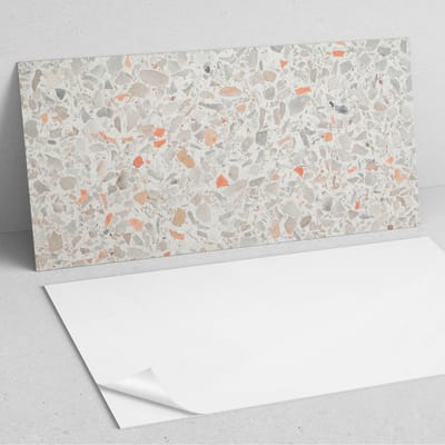 Coloray Wandpanelen Zelfklevend - Patroon met steeninsluitingen PVC Wandpaneel - 100 cm x 50 cm - Grijs Wandbekleding Zelfklevend - 1 stuk - Texturen Wandpanelen Zelfklevend - Keuken Wandpanelen - Wandpanelen Badkamer