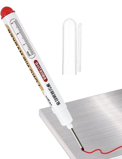 Diepe Gat Marker - Lange Punt Pen - Precisie Markeren - Waterdichte Inkt - 20mm Punt - Rood