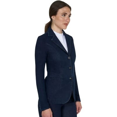 Equestro SS26 Wedstrijdjasje Denim Dames Denim M