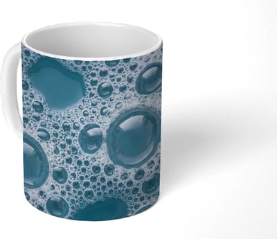 Mok - Koffiemok - Schuim - Water - Textuur - Mokken - 350 ML - Beker - Koffiemokken - Theemok