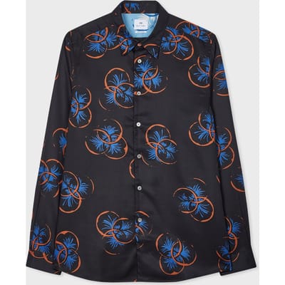 Paul Smith Ls Regular Fit Shirt Very Dark Navy Maat: M | Zakelijke Overhemden Outlet | Heren | Zwart