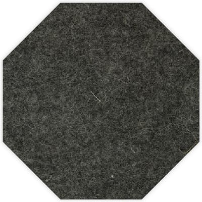 8-hoek vilt onderzetter - Gemeleerd antraciet - 6 stuks - ø 95 mm - 8-hoek - Glas onderzetter - Cadeau - Woondecoratie - Woonkamer - Tafelbescherming - Onderzetters Voor Glazen - Keukenbenodigdheden - Woonaccessoires - Tafelaccessoires