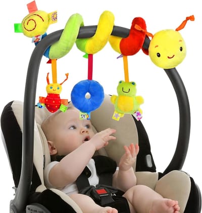 Activity Spiral Speelgoed voor Baby's en Peuters, Hangend aan Kinderwagen of Bed, Reis Speelgoed vanaf 0 Maanden