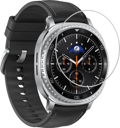 Screenprotector - Geschikt voor Samsung Galaxy Watch 8 Classic (46 mm) - Sterk & Shockproof - Tempered Glass - Gehard Glas - Beschermglas Screen - Bescherm Protector - Cover voor Smartwatch