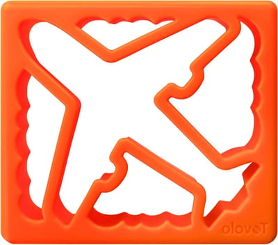 Sandwich Vormpjes - Broodjes Maker - Lunch Plezier - BPA-vrij Plastic - 31.8 cm Lengte - Oranje