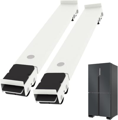 Apparaat Rollers - Mover Onderstel - Apparaten Verplaatsen - Verstelbaar en Stabiel - 48 cm Lengte - Zwart/Wit