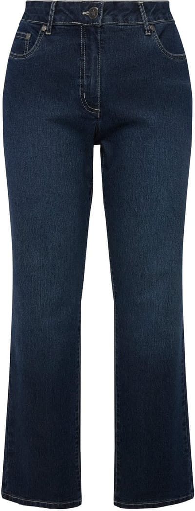 Angel of Style - Dames - Jeans Paula Straight Fit stretchcomfort 5-pocket - Donkerblauw - Maat 22