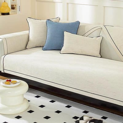 Waterdicht Chenille Eenvoudig Bankkussen, Vierseizoenen Universeel Bank Antislip Kussen, High-end Bankhanddoek 70*70cm