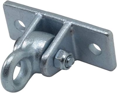 Robuuste Schommelhaak met Karabijnhaak voor Balken tot 16 cm - M12 Bevestiging