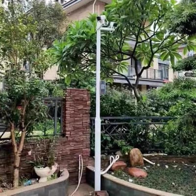 Bewakingspaal - Camera standaard - Buitenbeveiliging - Verstelbare hoogte - Tot 6.1 meter - Zwart