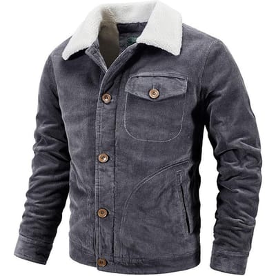 Nieuwe Winter Corduroy Jas, Losse Grote Maat Katoenen Jas, Casual Warme Katoenen Jas voor Jonge en Middelbare Leeftijd 6XL