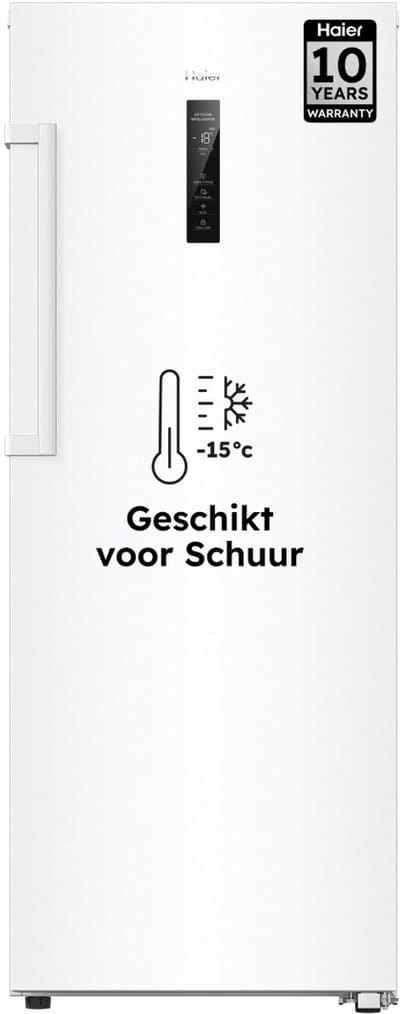 Haier H4F226WEH1 - Vrijstaande Diepvriezer - 226L - Geschikt voor schuur (tot -15°C ) - Total No Frost - Geconnecteerd - Energieklasse E - 2-in-1: Koel-vriescombinatie - 10 jaar garantie op onderdelen