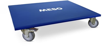 MESO Meubelroller XL 2x Geremd - TPR wiel - 800x600mm - Max 350kg - Streepvrij - Meubelhondje - Verhuistrolley - Transportdolly