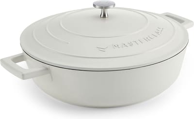 MasterClass Ondiepe braadpan van gegoten aluminium, 4 liter