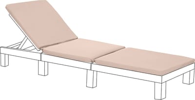 Ligbedkussens - Allibert Daytona Ligbed Vervangingskussen - Ligstoel Kussen - Tuinstoel Kussen - Zonnebed Kussen voor Tuin 198x66x5 cm