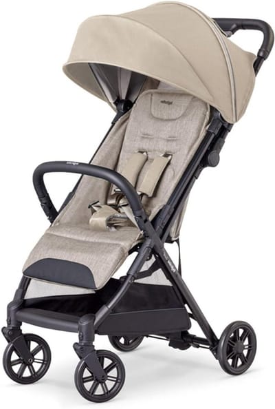 SnelShoppen - Compacte Kinderwagen Quid² Alpaca Beige - Lichtgewicht Opvouwbare Buggy met Verstelbare Rugleuning en Grote Zwenkwielen voor Kinderen to