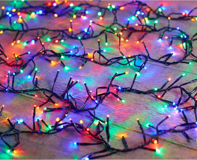Anna's Collection Kerstverlichting - 384 leds - gekleurd - 5 meter - clusterverlichting